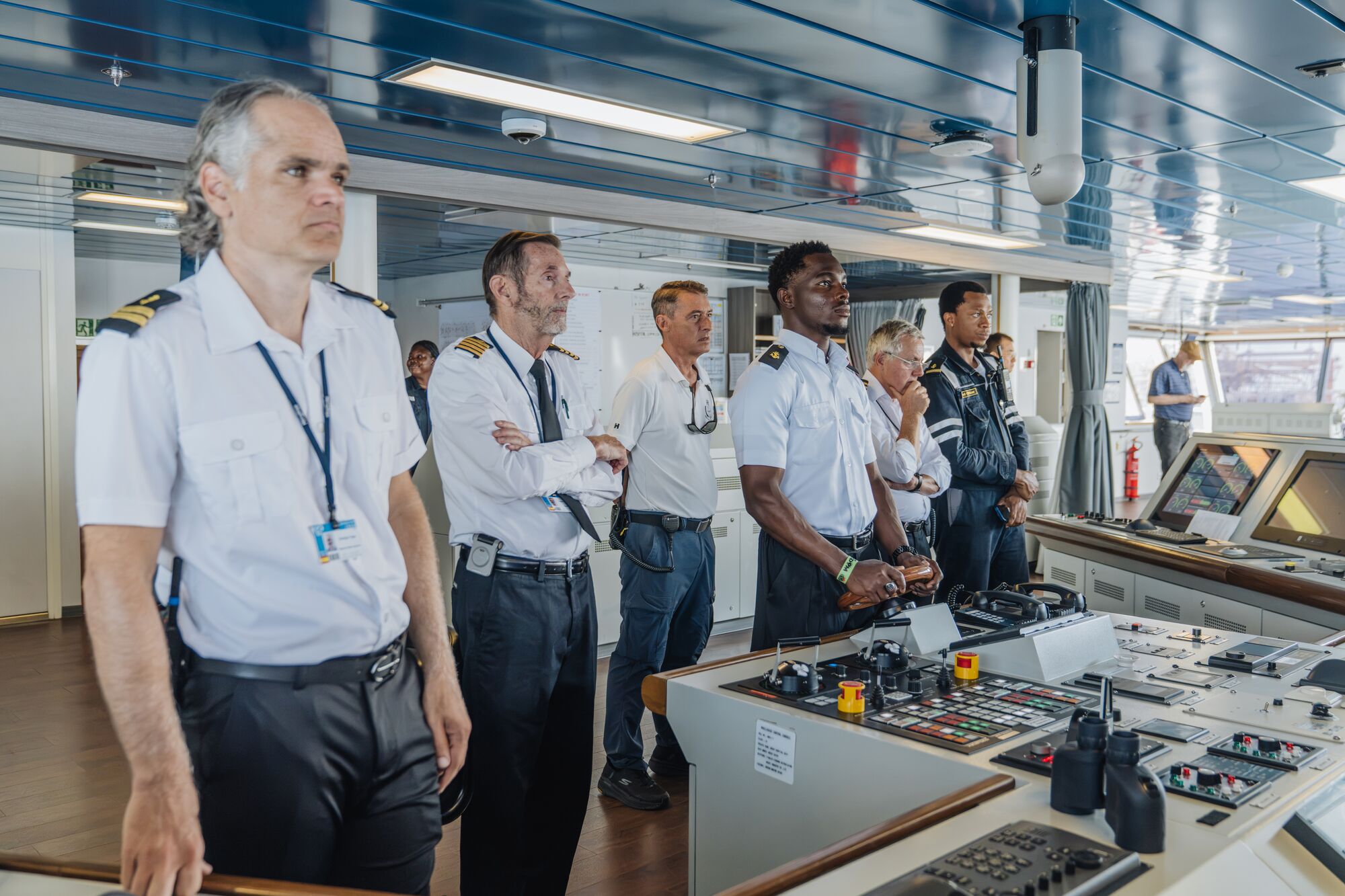 Preparations for the Global Mercy’s departure from Las Palmas to Ghana for the new field service.