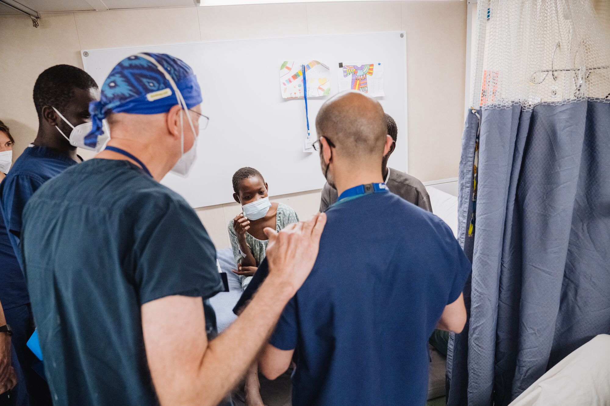 Daouda met the surgical team equipped to treat the complex tumour that other hospitals had been unable to remove.