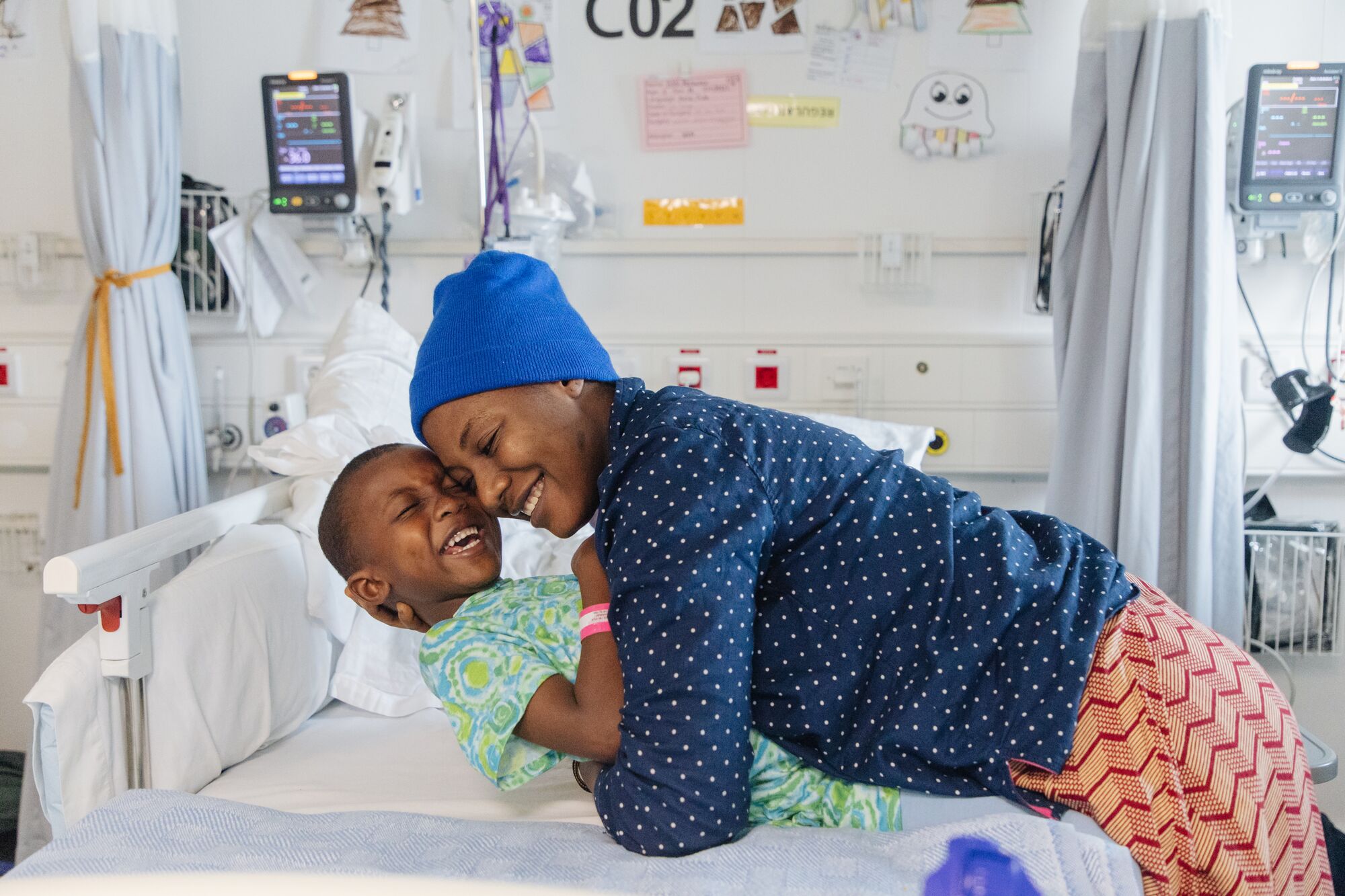 “He always hugs me when I get home,” Adama shared about her grandson’s loving nature. His aunt, Muminatu, added with admiration, “Abubakarr is a smart kid, fun to be around, and welcoming. He has a good heart and he’s very friendly.”