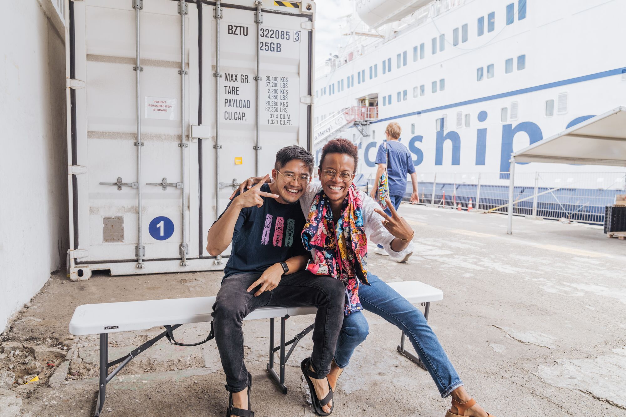 Lily arrived aboard with experience in pediatric nursing. From bedside care to games with young patients, she found a place where her profession and personality could come together.