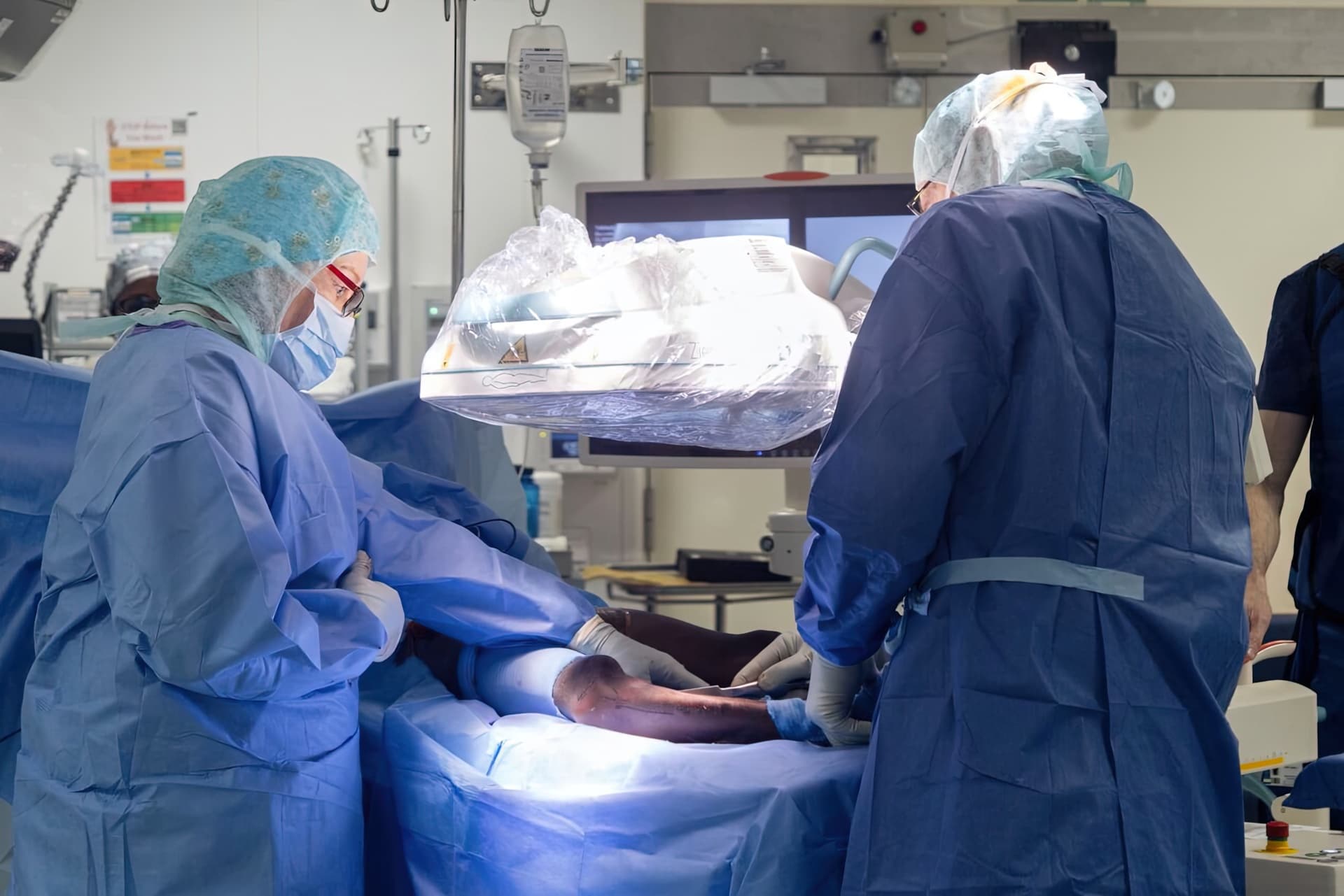 A volunteer surgical team corrected the severe curve that had made walking painful and difficult.