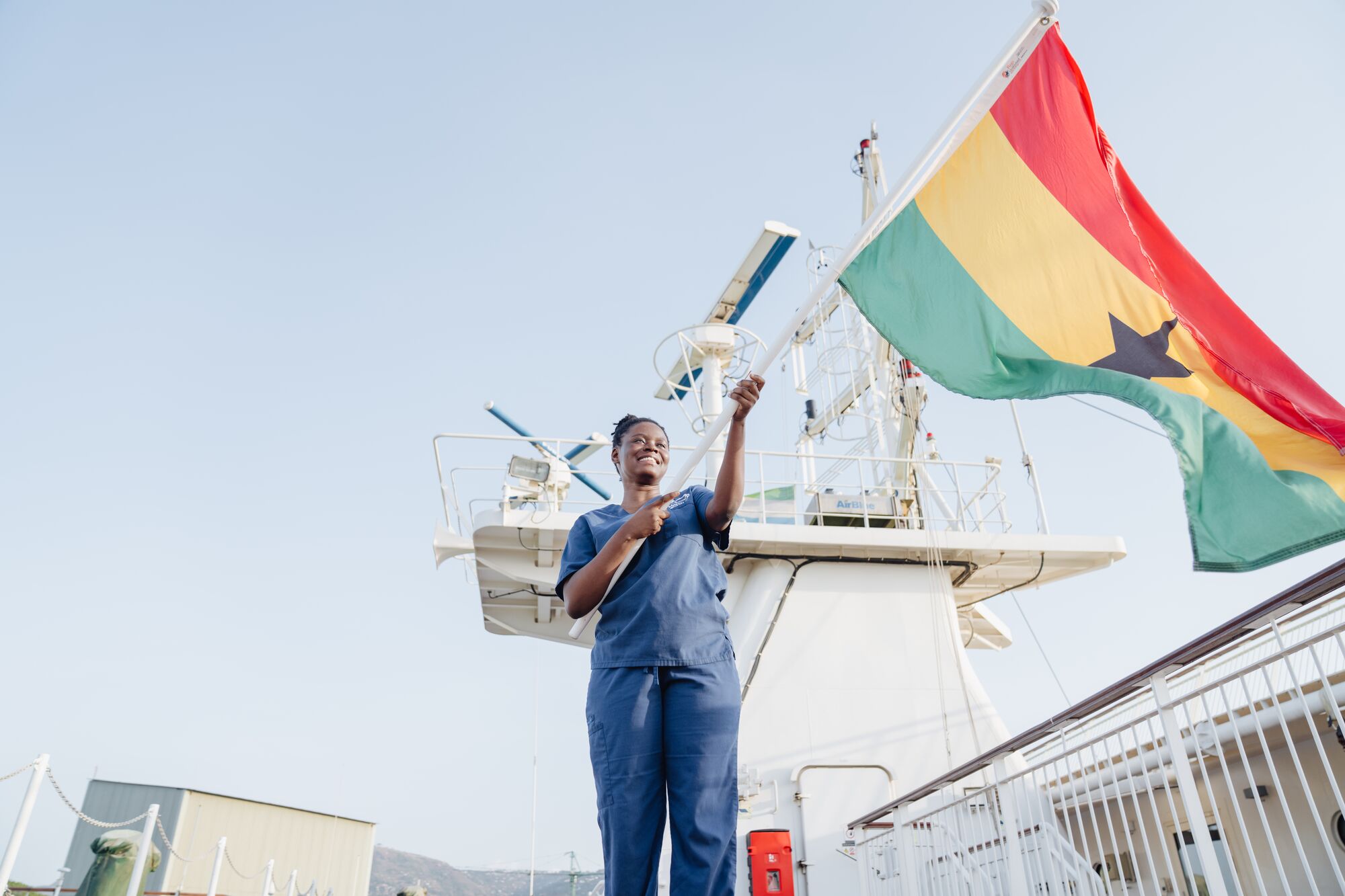 Life aboard has brought Hillary into a community of professionals from many countries, sharing their experience, learning from one another and serving together.
