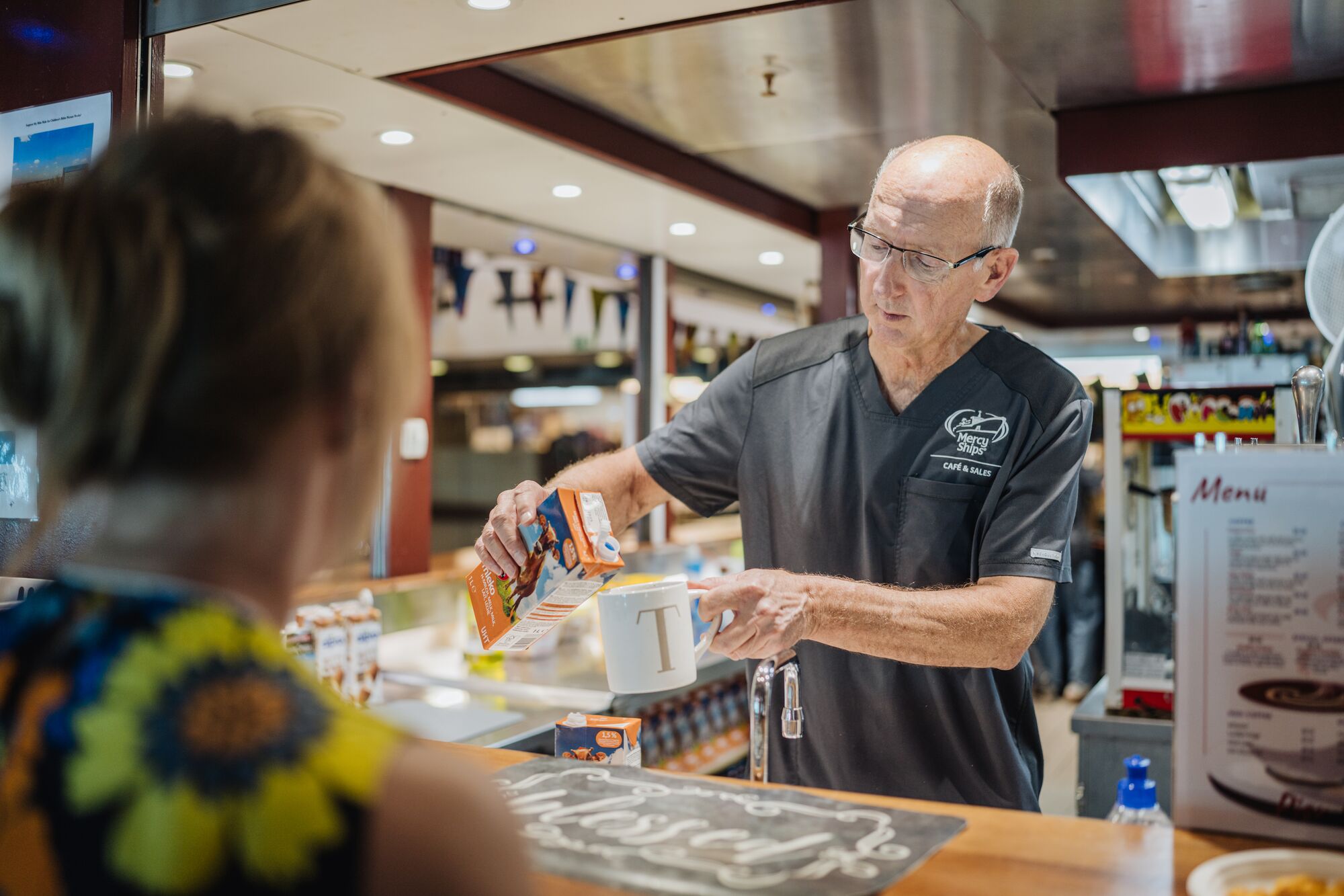 Coffee or tea, no judgment. Our onboard baristas keep the crew well taken care of, one cup at a time.