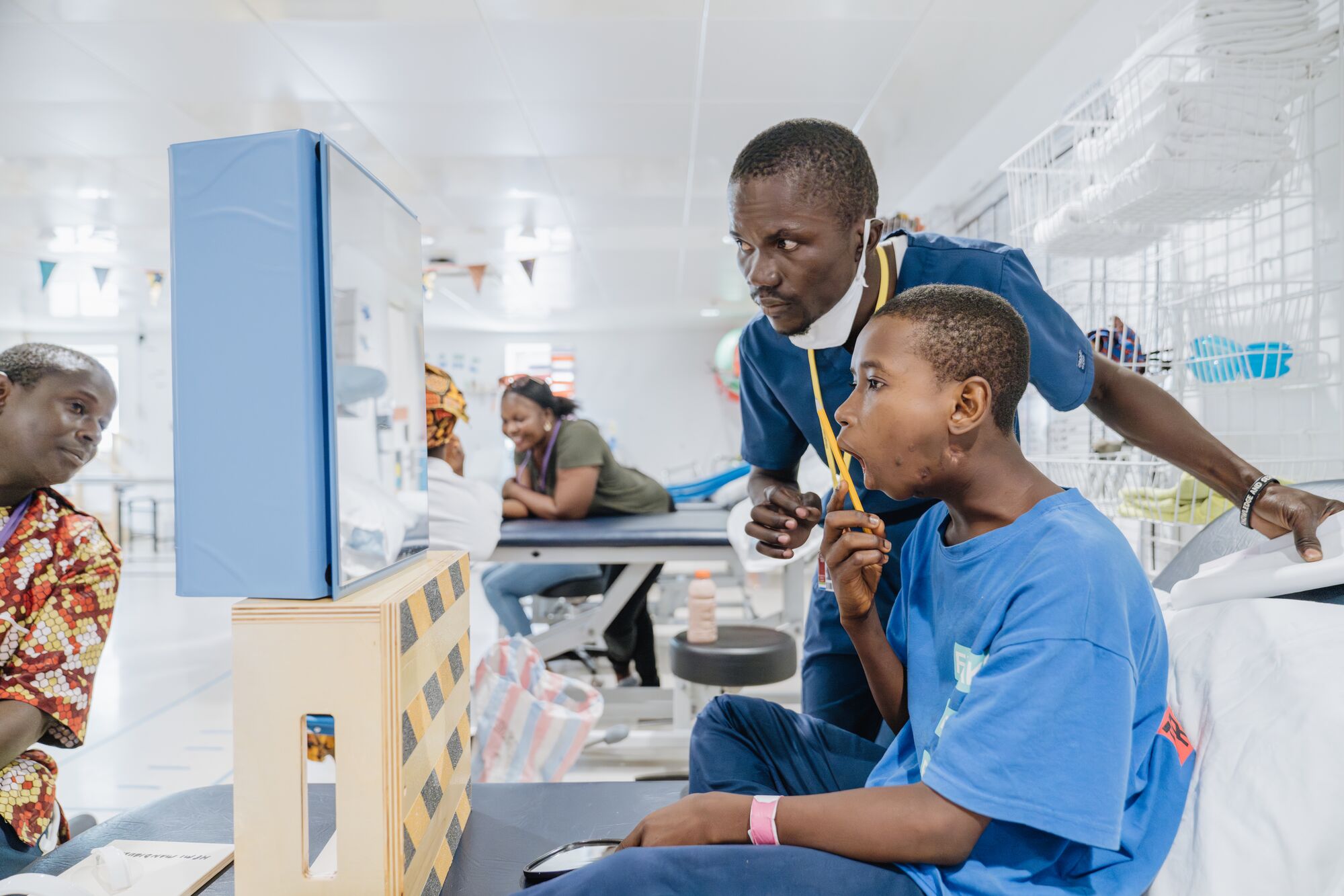 Ibrahim underwent treatment to remove the infection and damaged areas that had caused years of pain and swelling.