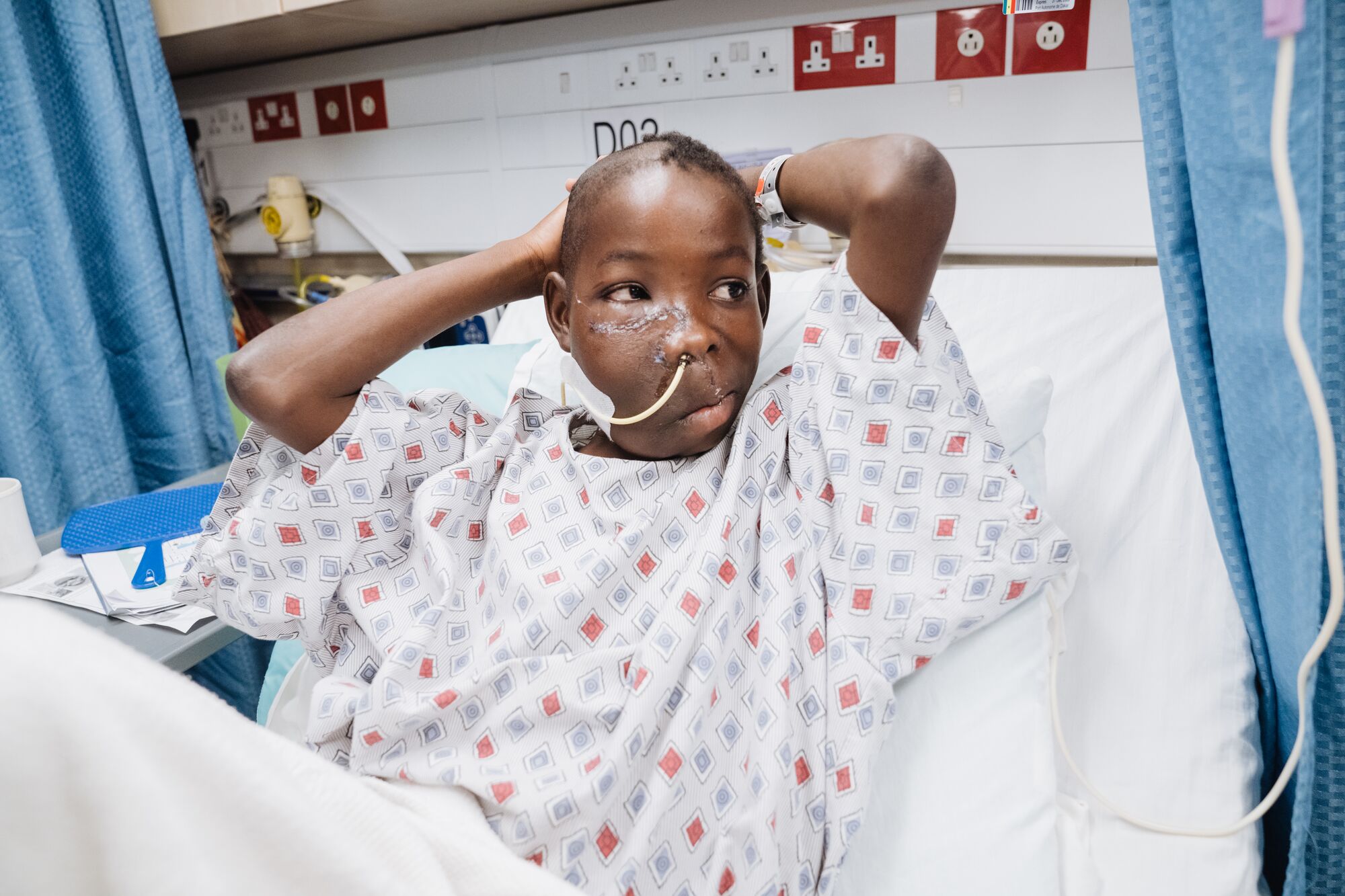 When Hamady saw Daouda awake after surgery, years of searching, travelling and uncertainty finally gave way to relief.