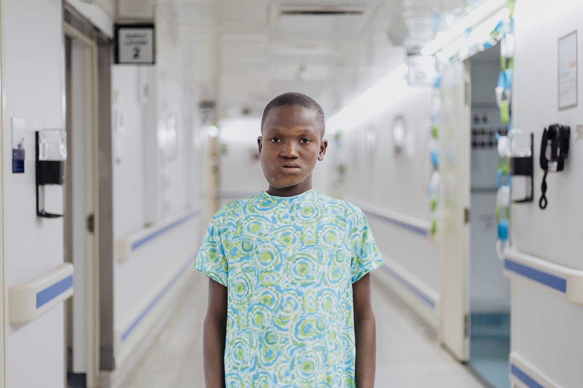 When the family heard about the Global Mercy™, father and son made the five-hour journey to Freetown hoping they had finally found help.