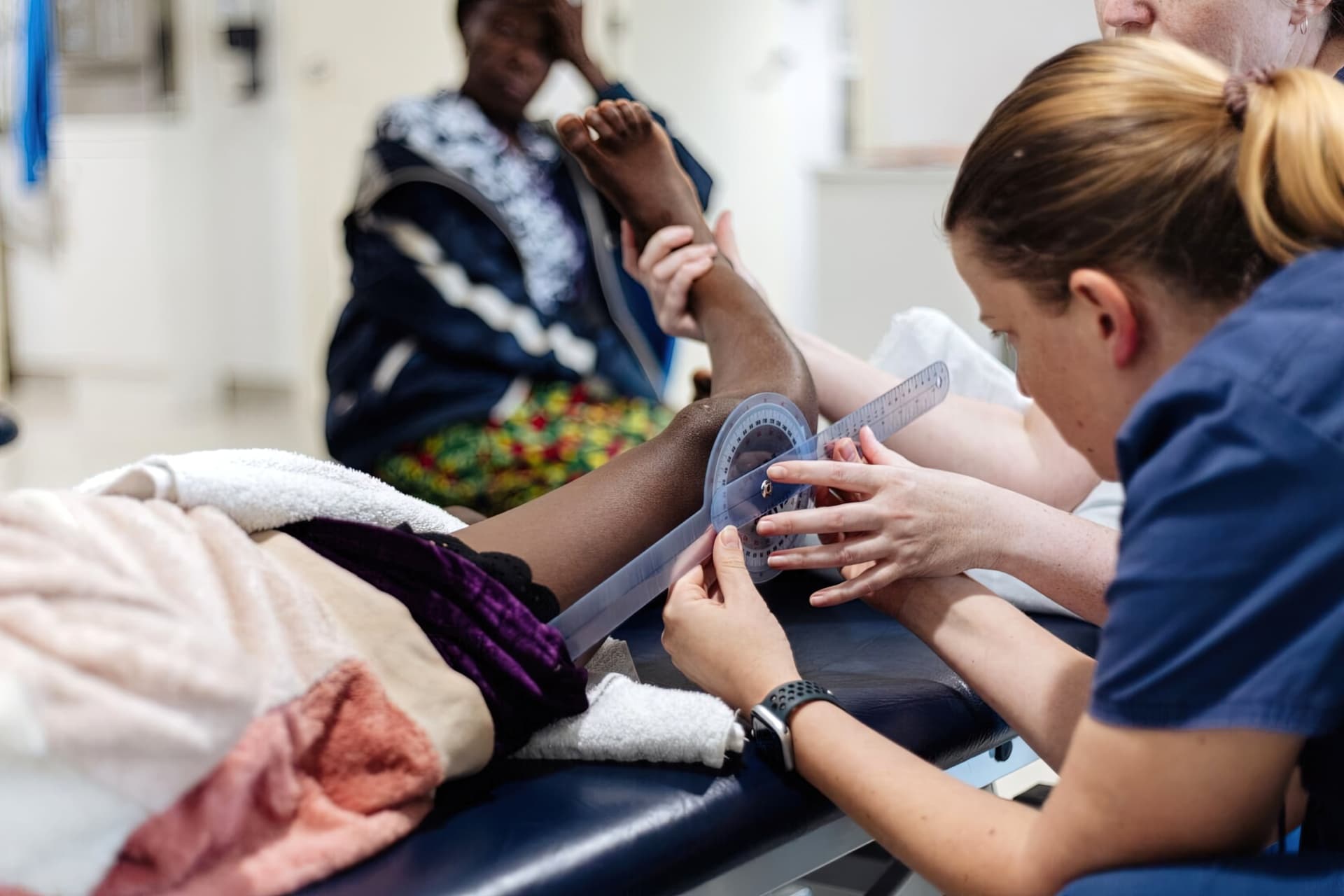 Baindu arrived aboard the Global Mercy™ with her grandmother, ready to begin treatment.