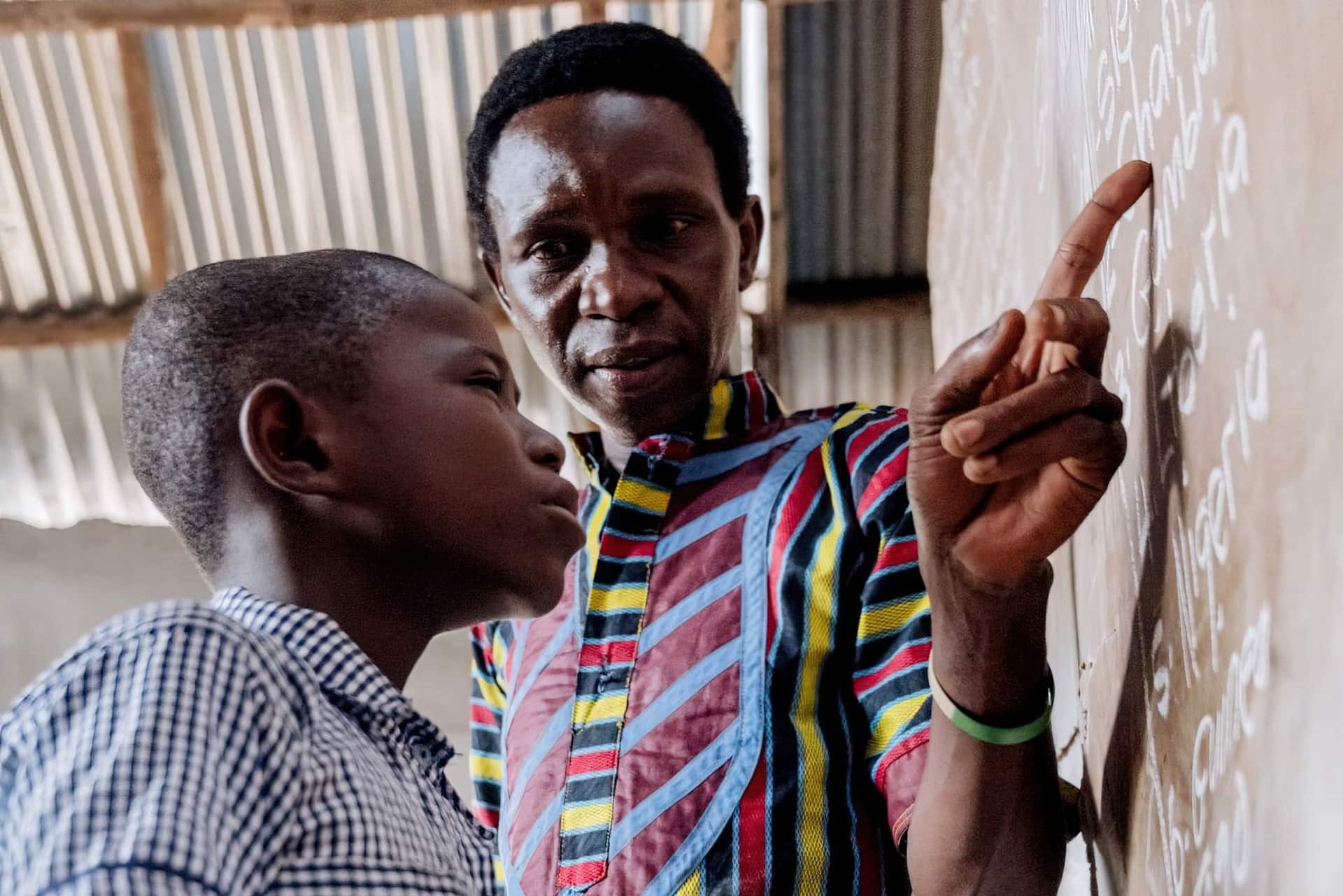 Even from the front of the classroom, Abdul couldn't see clearly enough to copy his lessons and depended on classmates to write them for him.