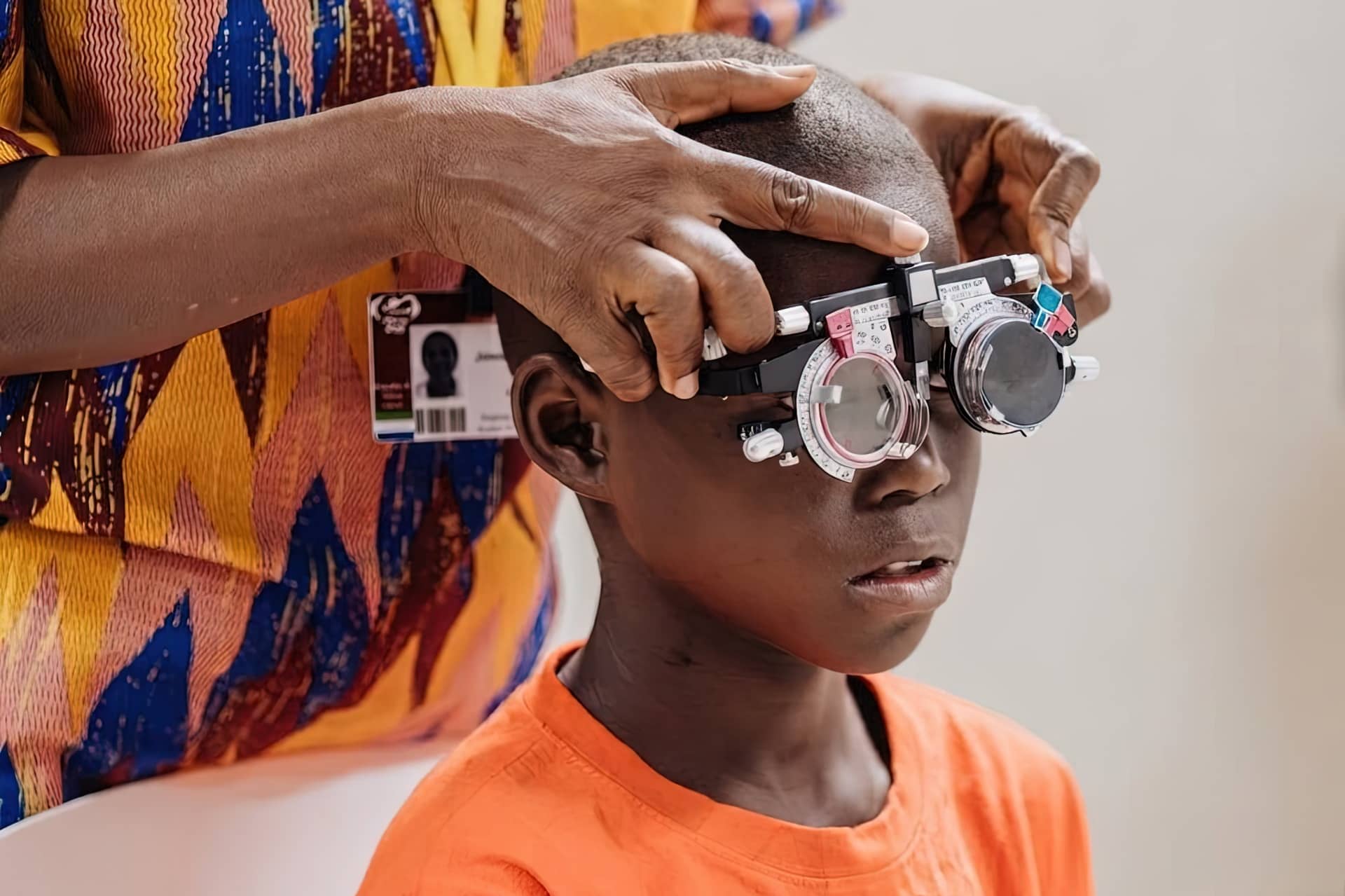 Aboard the Global Mercy™, doctors discovered that congenital cataracts were behind Abdul's worsening vision.