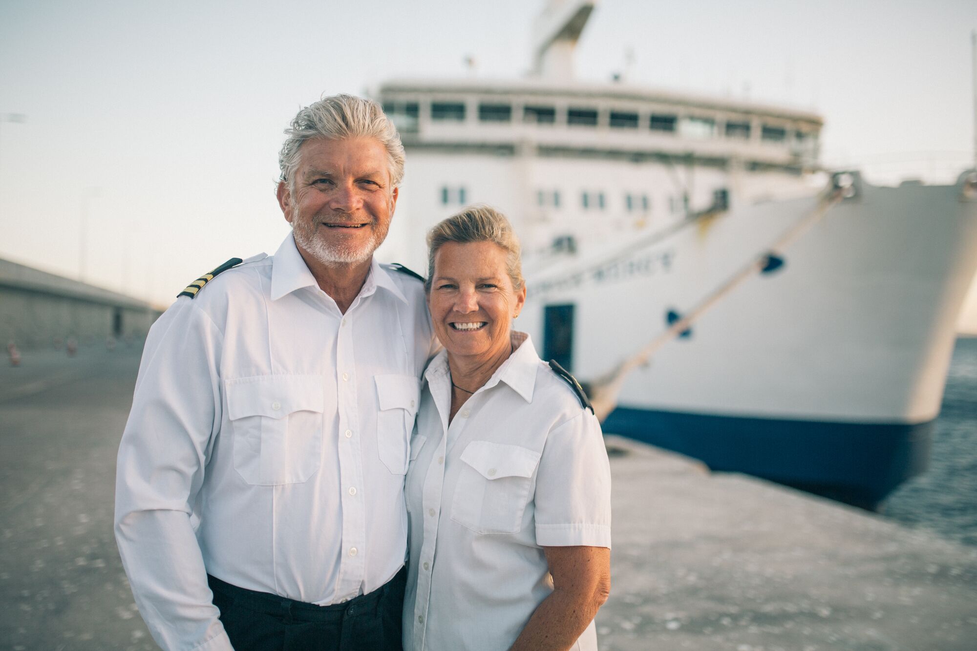 For Sinclair and his wife Kathy, volunteering became a shared adventure. They joined the pioneering Global Mercy™ crew in 2021 and have since returned to serve on four Mercy Ships voyages.