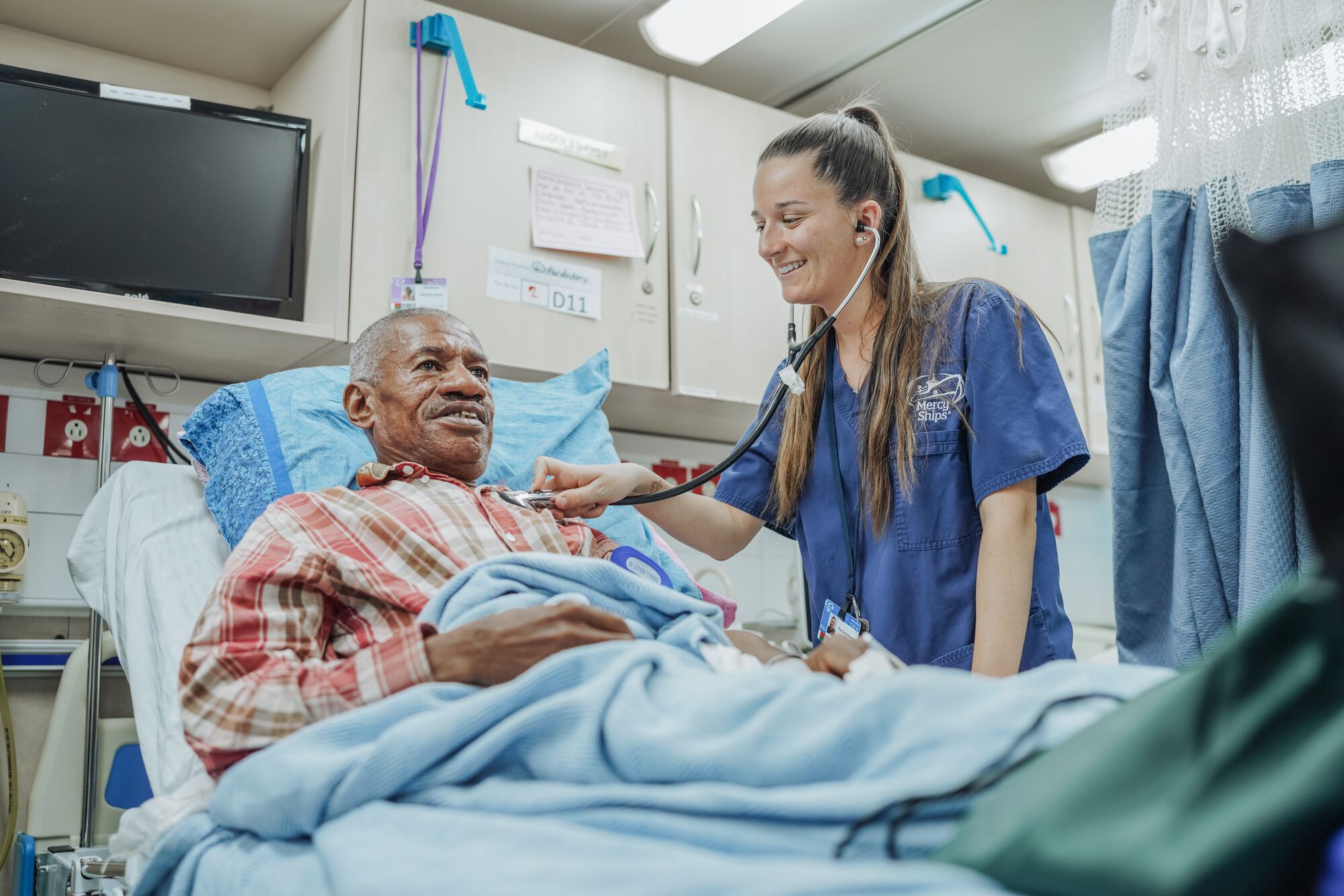 Désiré underwent two operations to treat conditions that had affected his life for decades.