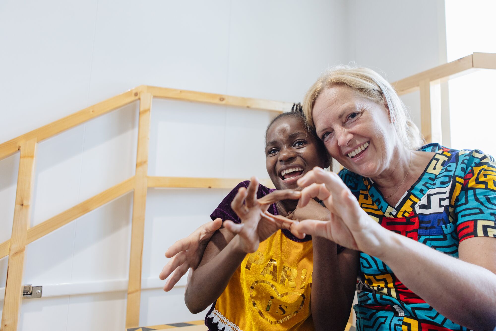 Through rehabilitation, those first steps became steadier, until Baindu was balancing and climbing stairs with confidence.