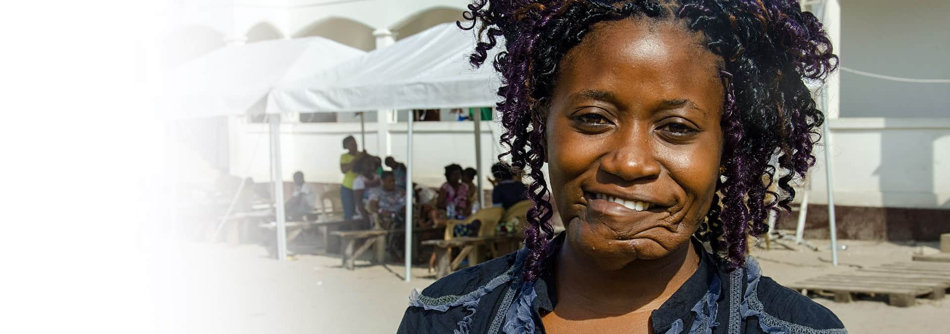 2013/14
Grace, Republic of the Congo
A future restored
Seventeen-year-old Grace received surgery for a life-threatening facial tumour and rediscovered the future ahead of her.